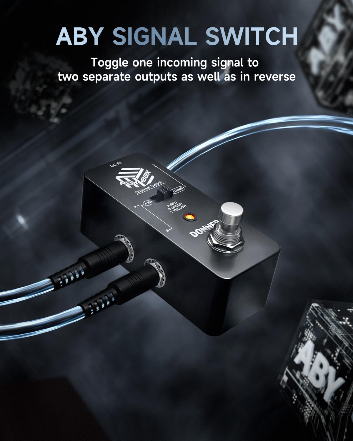 Donner Aby Box Line Selector Ab Switch Mini Guitar Effect Pedal True Bypass
