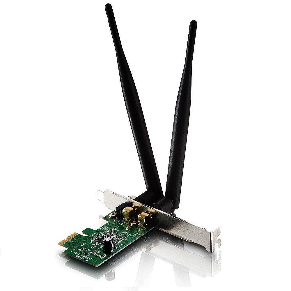 Netis Wf2113 Wireless N 300Mbps Advanced Pci-E Adapter, 5 Dbi High Gain Antennas, 2T2R Mimo, Low-Profile Bracket Included, Pci-E