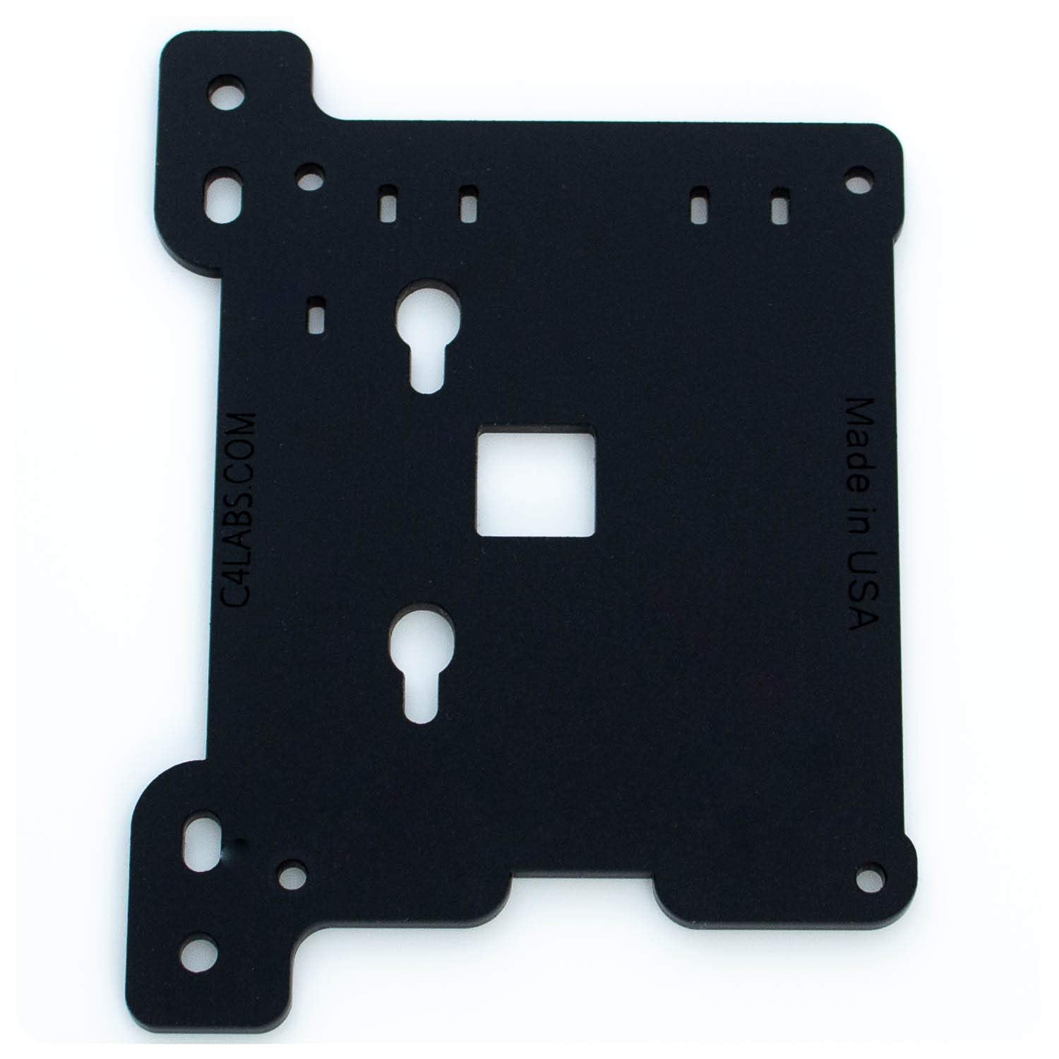 Zebra Vesa Arm Mounting Plate   Acrylic   For Raspberry Pi5, 4 B, 3B+, 3, Pi 2, And Pi B+ Arduino: Black