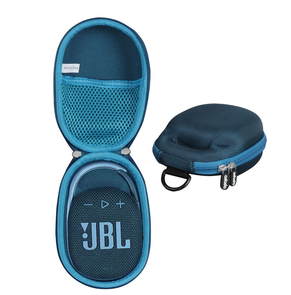 Adada Travel Case For Jbl Clip 4/Jbl Clip 5   Portable Mini Bluetooth Speaker (Dark Blue)