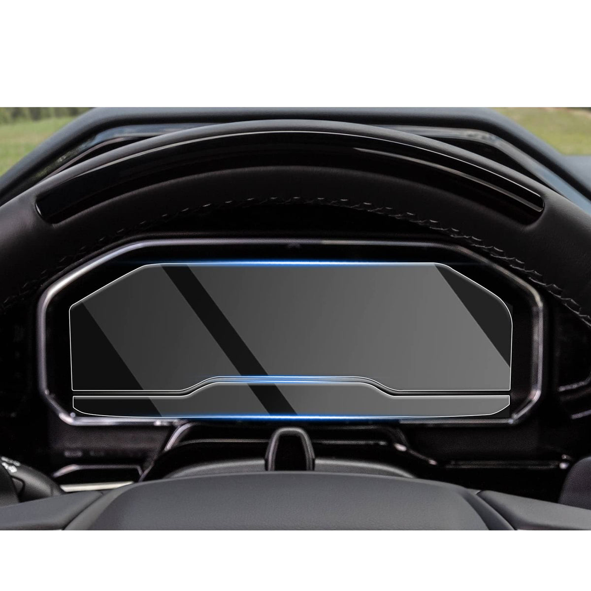 Cdefg 2022-2025 Silverado Screen Protector For 2022-2025 Chevy Silverado Pickup Truck Instrument Cluster Screen Protector Foils Display Screen Protective Film Tempered Glass Anti Scratch 2022-2025 Silverado Truck Accessories (2Pcs Instrument Cluster)