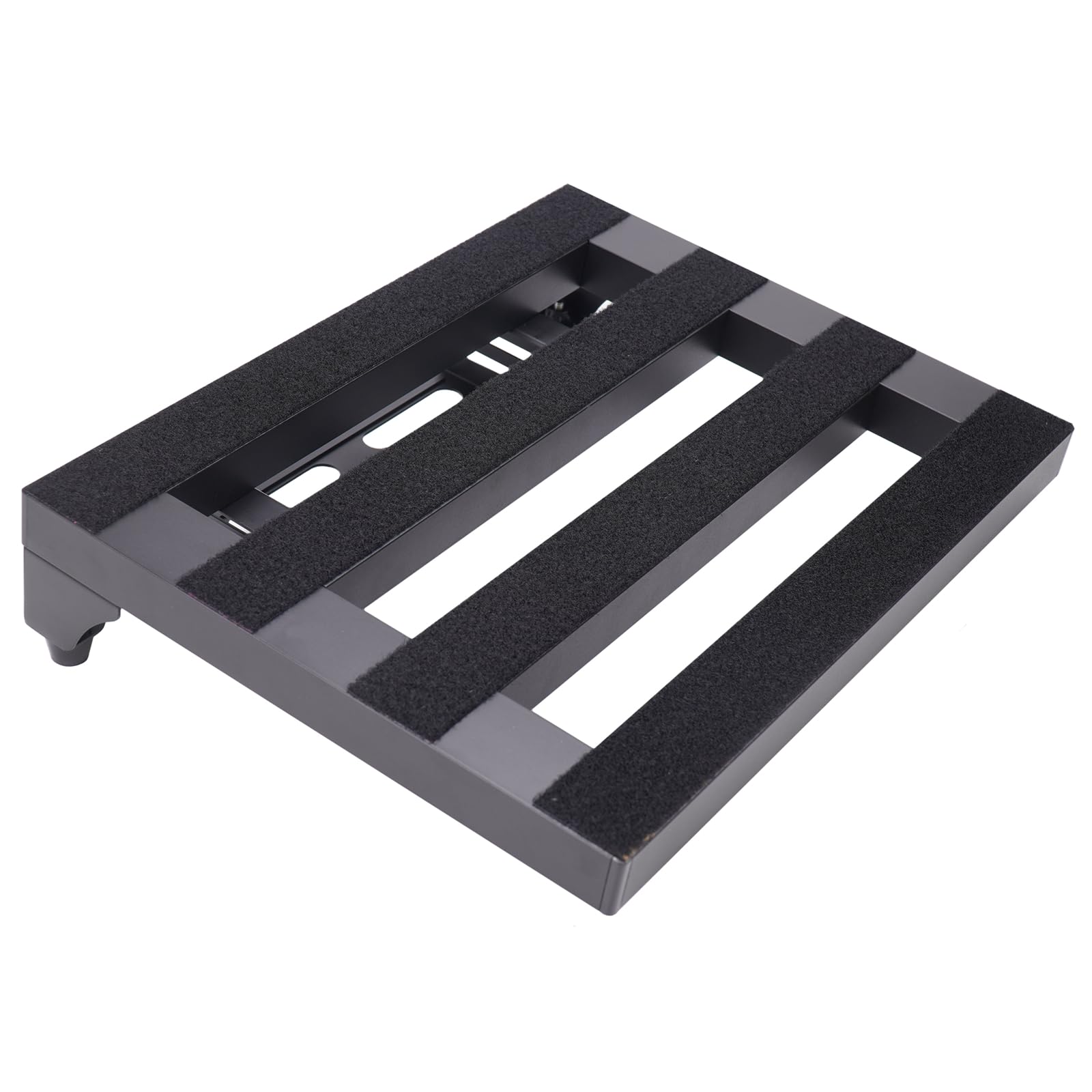 Soyan Super Light 2.1 Lb Guitar Pedal Board 14 X 10.6 Aluminum Alloy Pedalboard With Power Supply Cradle (Black, Apb-14)