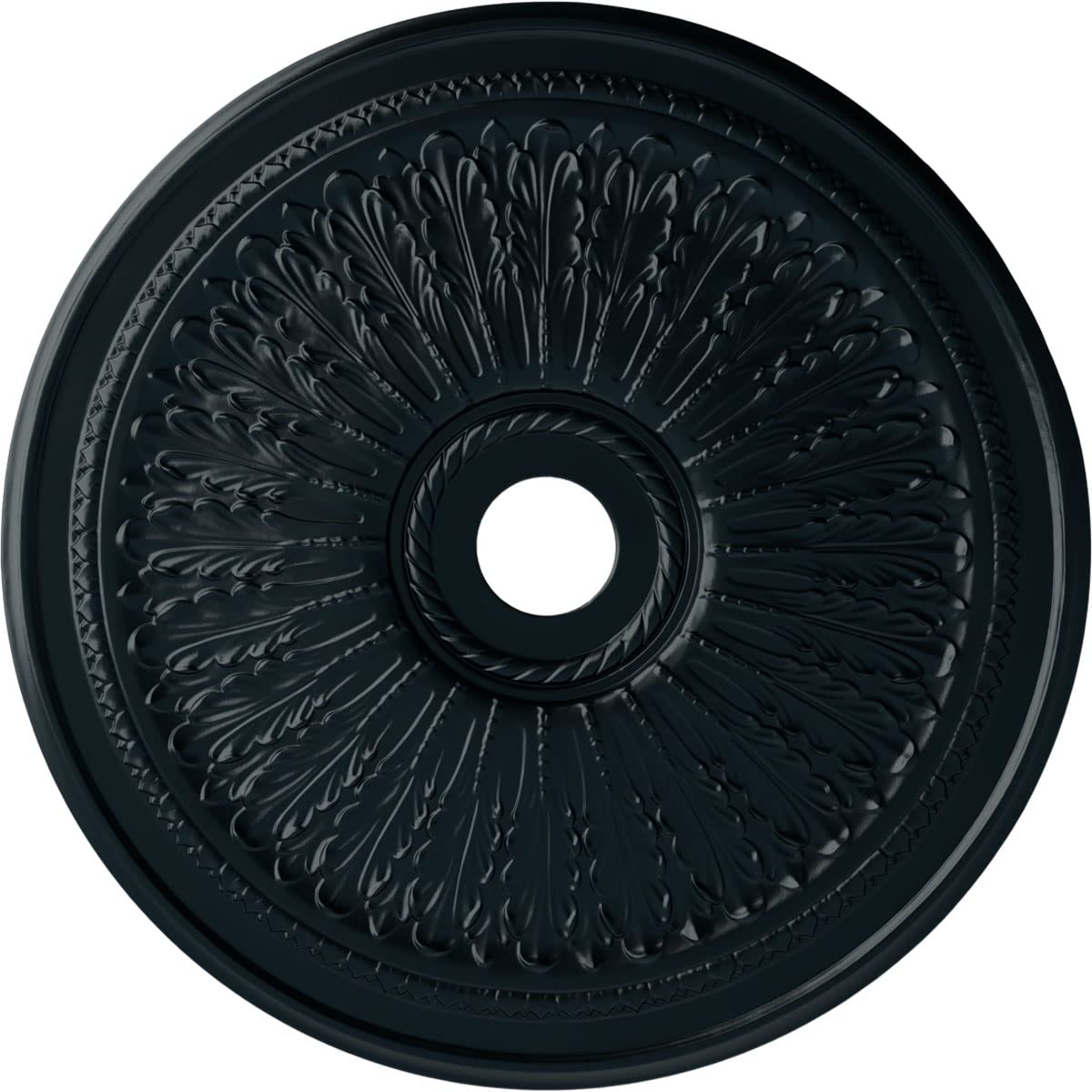 Ekena Millwork Oak leaf Ceiling Medallion, Night Shade