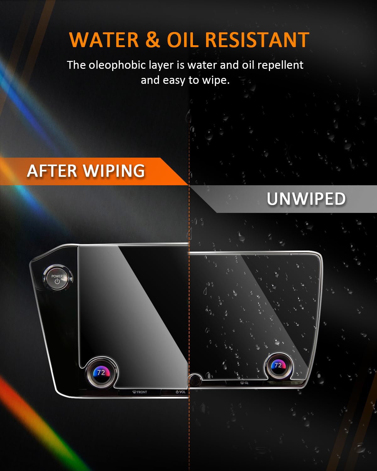 CDEFG 14 Inch Tempered Glass Screen Protector for 2022-2025 Lexus NX (NX 250/NX 350/NX 350h) - Durable GPS Navigation DashBoard Access