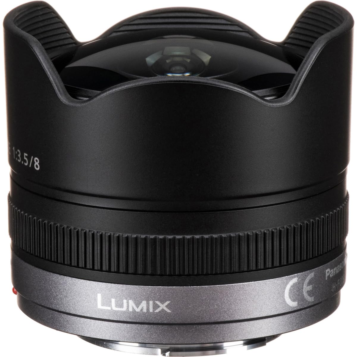 Panasonic Lumix G Fisheye Lens, 8Mm, F3.5, Mirrorless Micro Four Thirds, H-F008 (Usa Black)