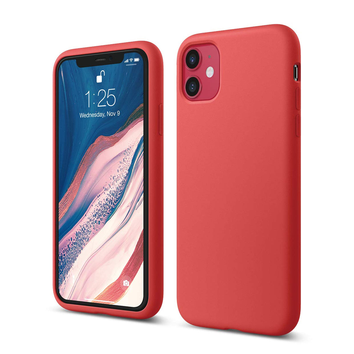 Elago Liquid Silicone Case Compatible With Iphone 11 Case (61 Inches), Silicone Mobile Phone Case, All Round Protection: 3 Layer