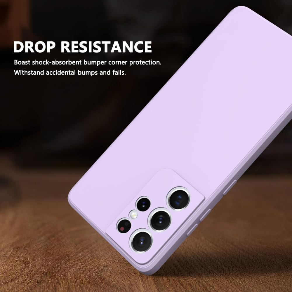 Wogroo For Samsung Galaxy S21 Ultra Case Purple, Scratch Resistant With Soft Touch, Slim Thin Phone Cover For Samsung Galaxy S21