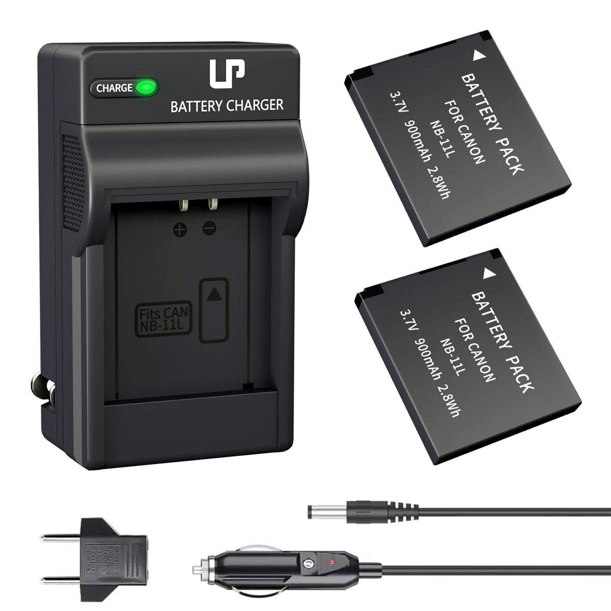 Lp Nb 11L Battery And Charger,2 Pack 900Mah Batteries For Canon Powershot Elph 180 Elph 360 Elph 110 Elph 130 Elph 135 Elph 150