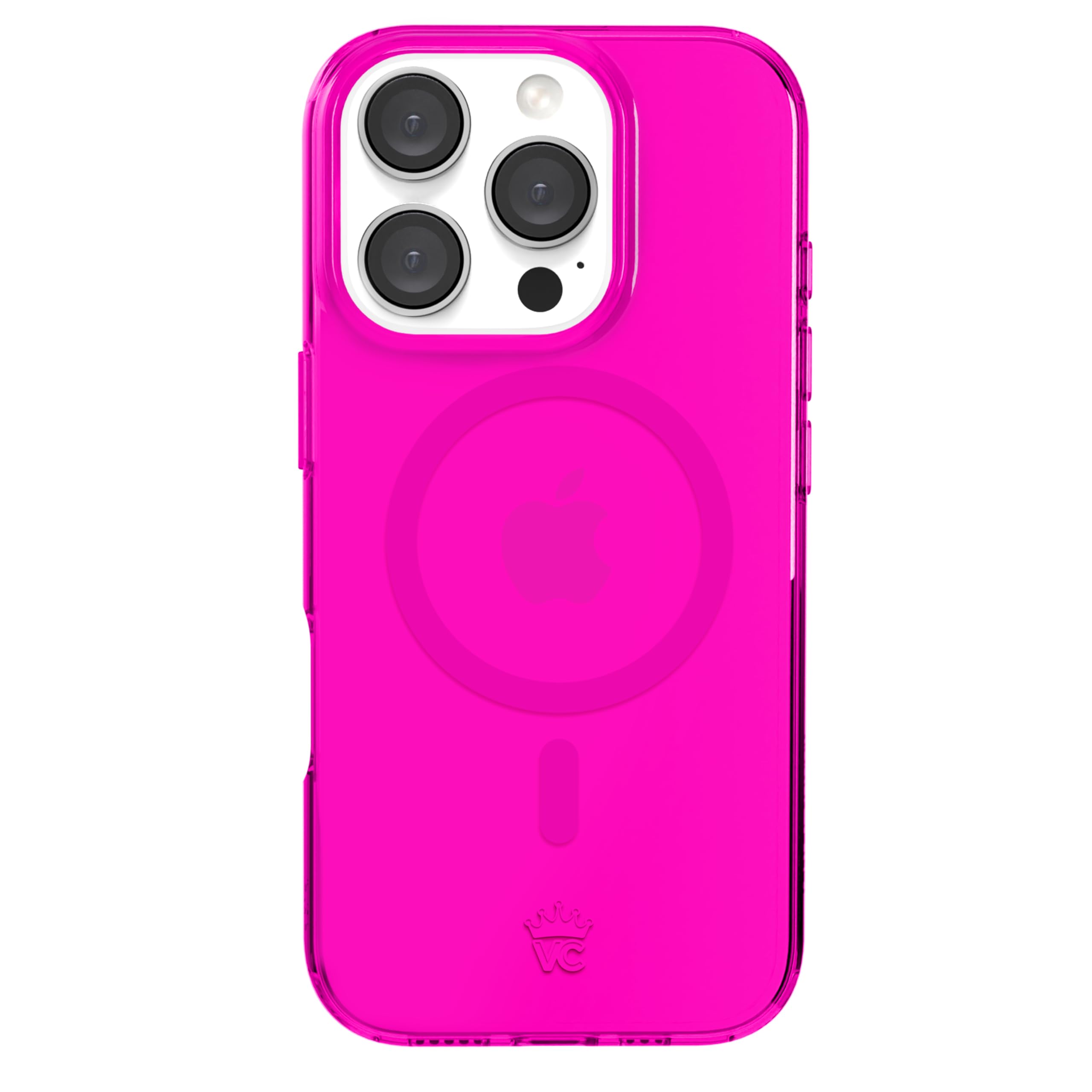 Velvet Caviar For Iphone 16 Pro Case Neon Hot Pink [8Ft Drop Tested]   Protective Clear Colorful Cases For Women