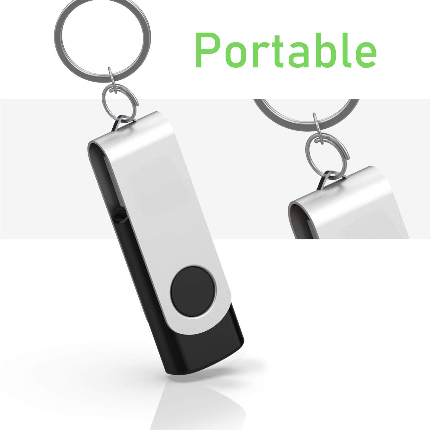 Usb Flash Drive 4Gb 10 Pack, Thumb Drives Memory Stick Usb 2.0 Bulk Swivel Jump Drive Zip Drive With Led Indicator For Data Stor
