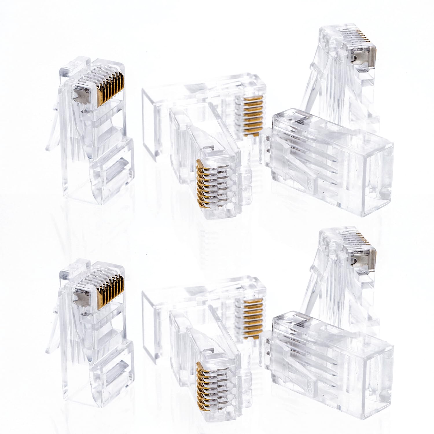 Cctv4Less Cat6 Rj45 Connector Utp Network Plug For Solid Strand Cable (100)