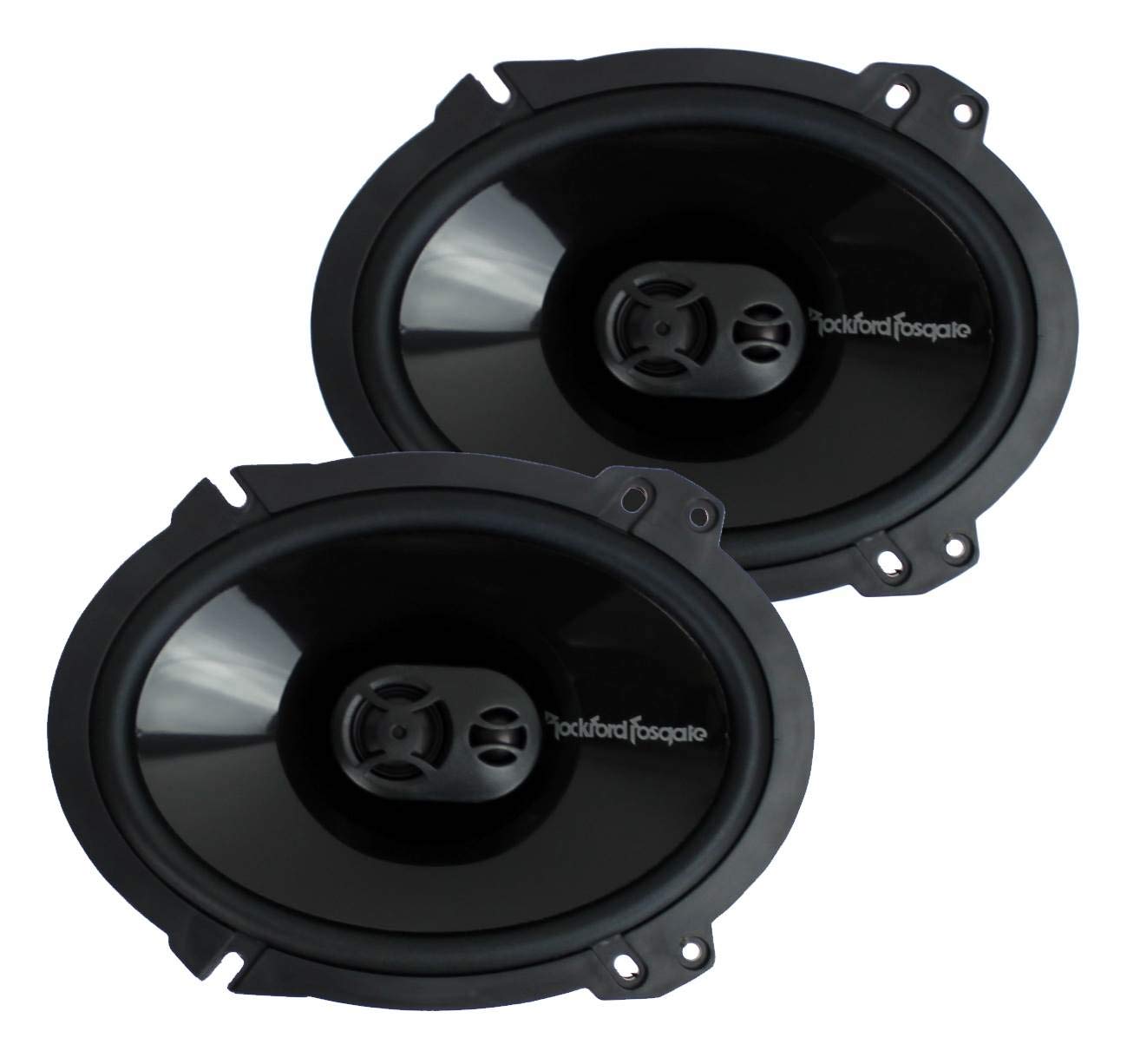 2 Pairs Of Rockford Fosgate Punch P1683 260W Peak (130W Rms) 6' X 8' Punch Series 3 Way Full Range Coaxial Speakers