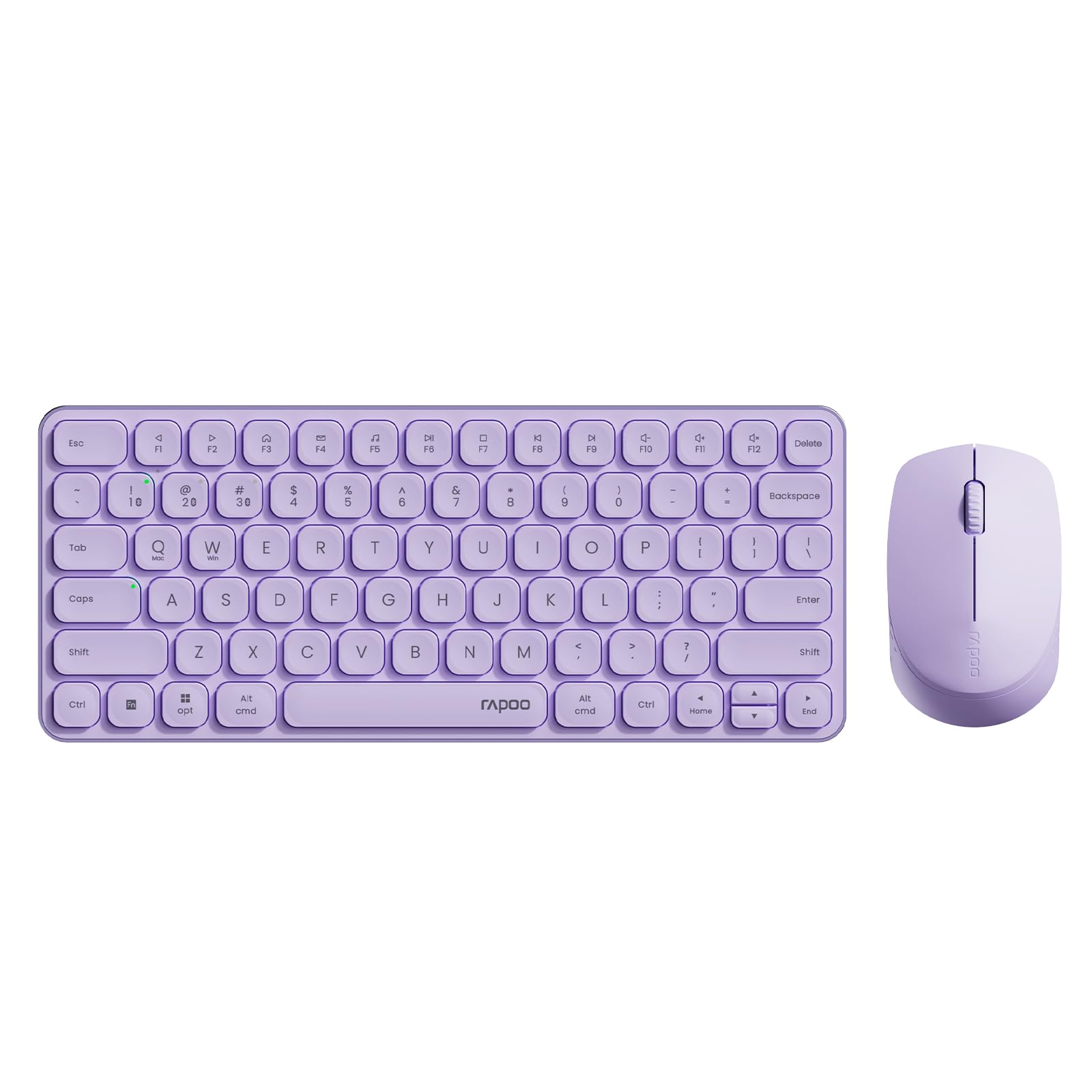 Rapoo MultiDevice Keyboard and Mouse Combo, 2.4GHz/Bluetooth 5.0/4.0 Wireless Keyboard & Mouse Set for Windows/Mac/Linux/Chrome
