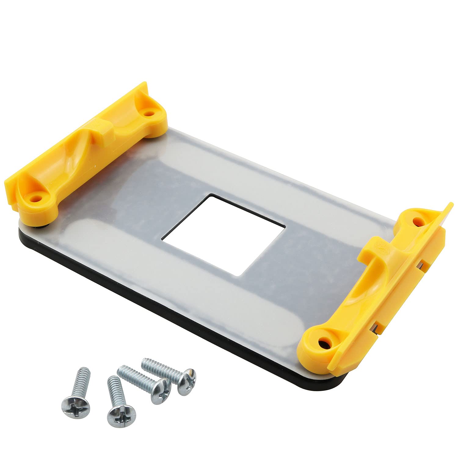 Rlecs 1Pc Am4 Backplane Heatsink Bracket Motherboard Cpu Fan Cooling Mounting Sheet Plate For Am4 Amd Socket, Yellow