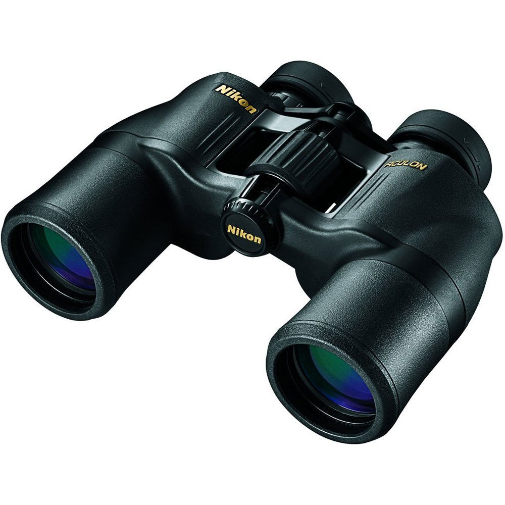 Nikon Aculon A211 8X42 Binocular | Multilayer Coating, Porro Prism Binocular With Turn And Slide Eyecups, Tripod Adaptable | Off
