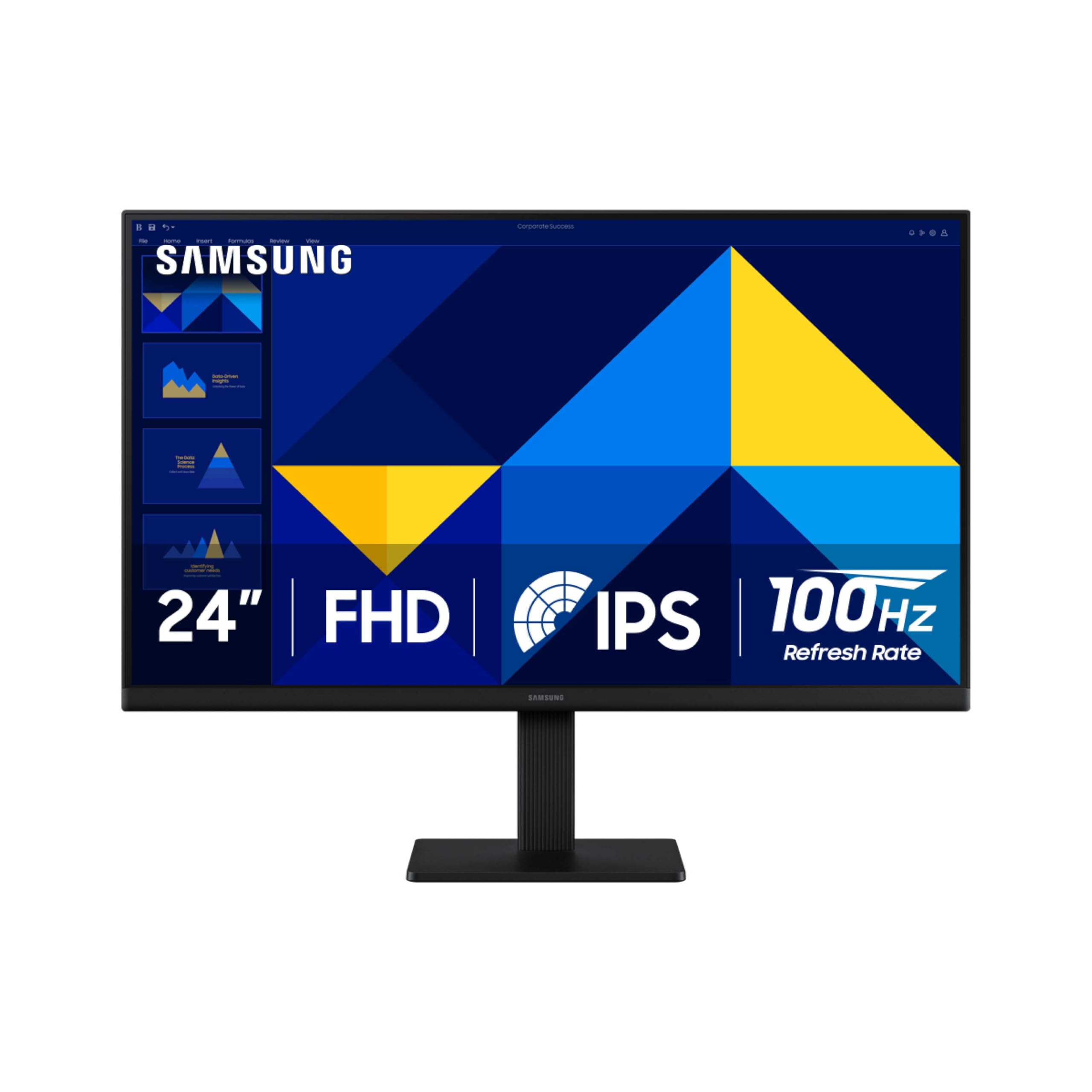 Samsung 24'' (S30Gd) Essential Monitor With Ips Panel And Tilt Only Stand, 100Hz Refresh Rate, Ergonomic Design, Advanced Eye Ca
