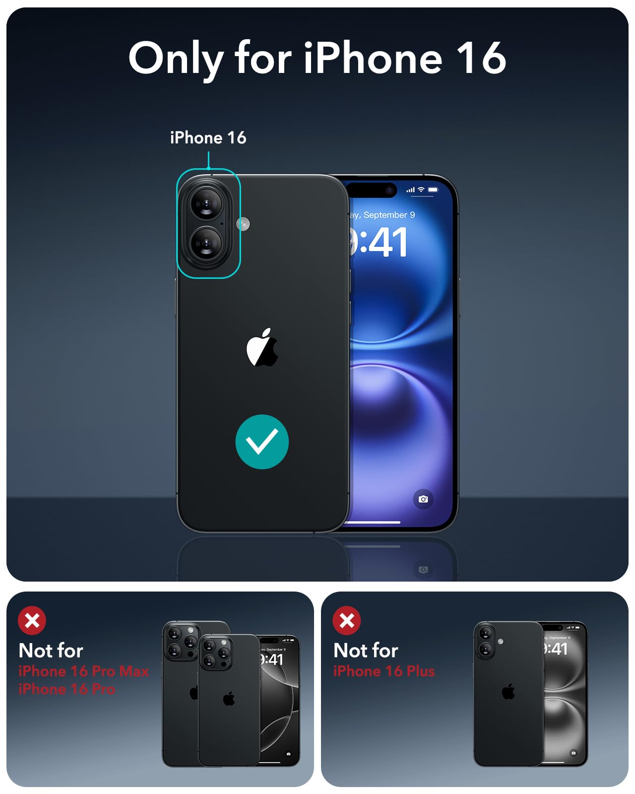 Esr For Phone 16 Case, Compatible With Magsafe, Shockof Military-Grade Tection, Magnetic Phone Case For Phone 16, Classic Hybrid