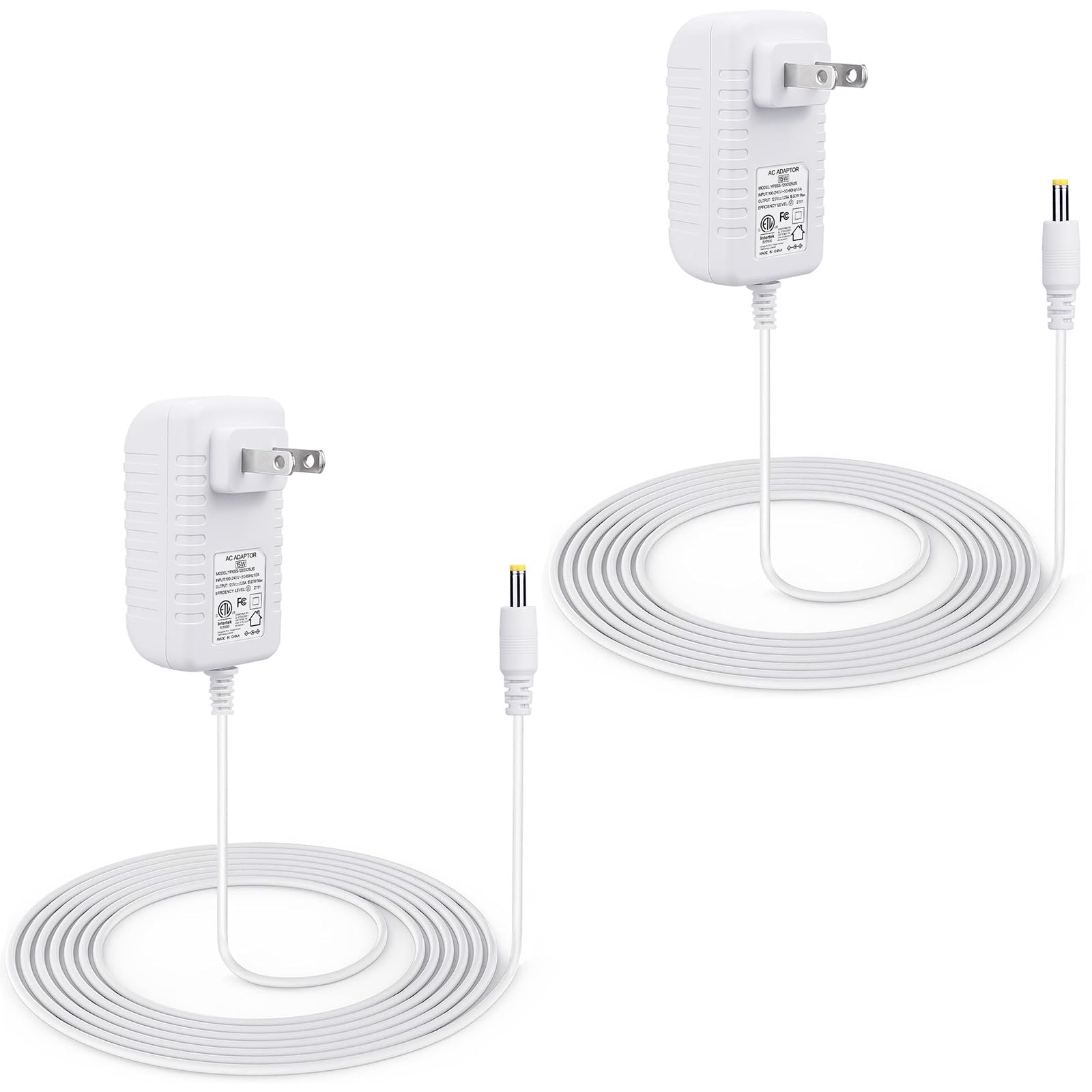 2 Pack 15W Power Cord Adapter Replacement For Alexa Dot 5Th Gen, Dot 4Th Gen, Dot 3Rd Gen, Echo Pop, Dot Kids Edition, Spot Smar