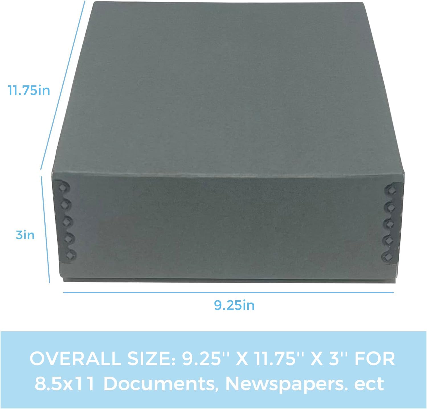 Lineco Museum Storage Box With Removable Lid And Drop Front 8.5'' X 11'' X 3''. Archival. Preserves Longevity, Store Photos, Doc