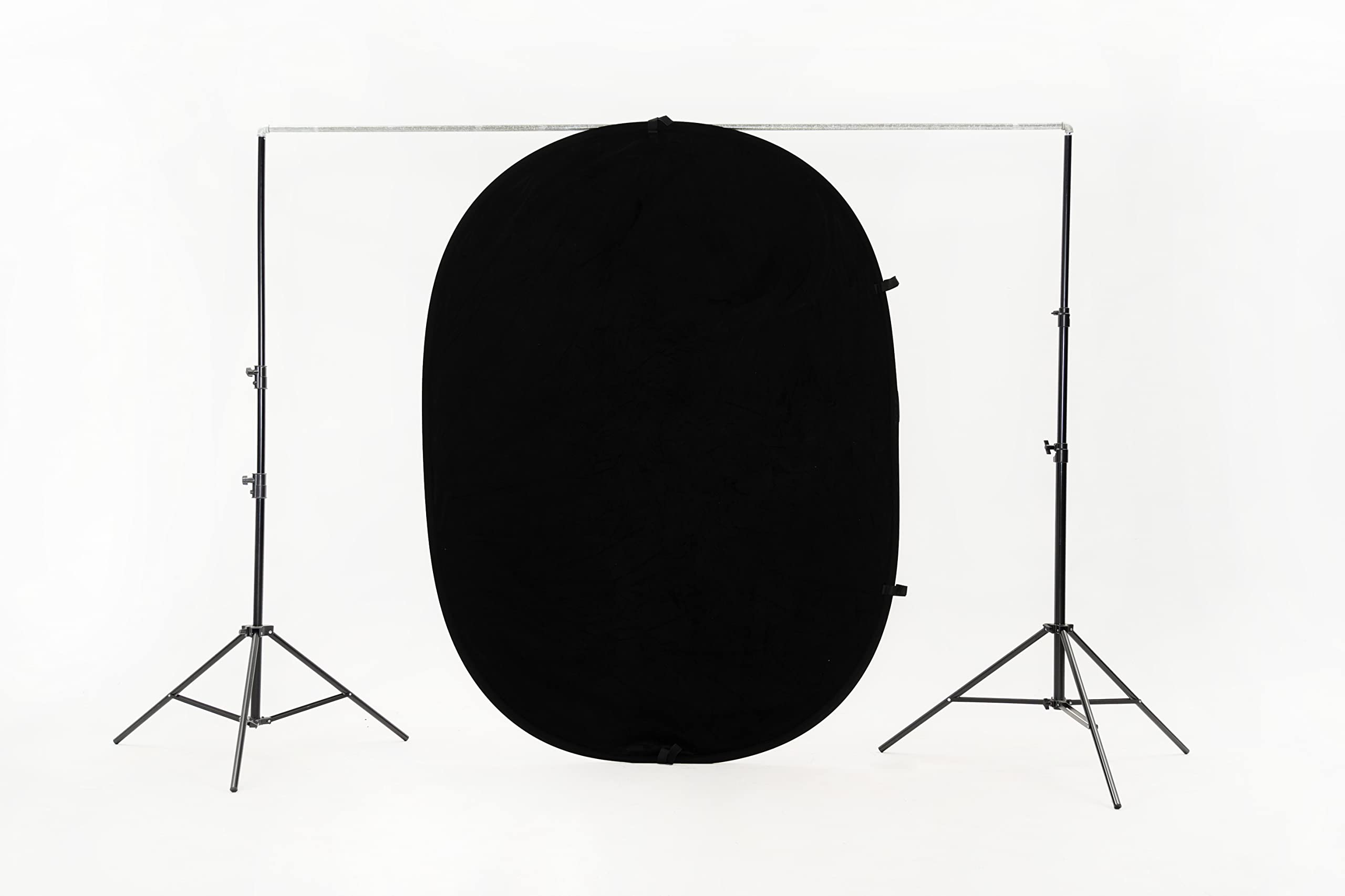 Kate Black White Collapsible Backdrop Pop Up Background Foldable Backdrop, For Portrait Photography, For Video Conference, 5X6.5
