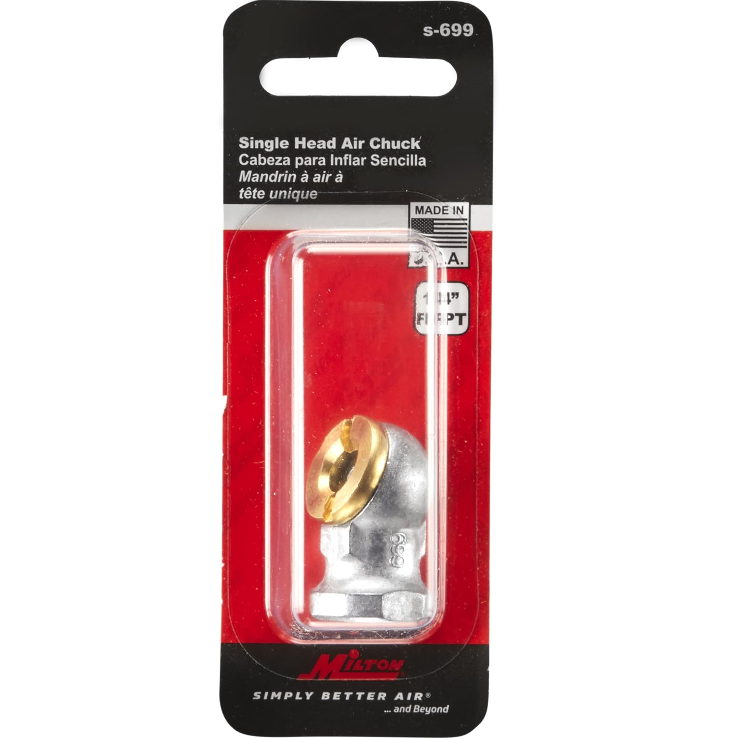 Milton S 699 1/4'' Single Head Air Chuck