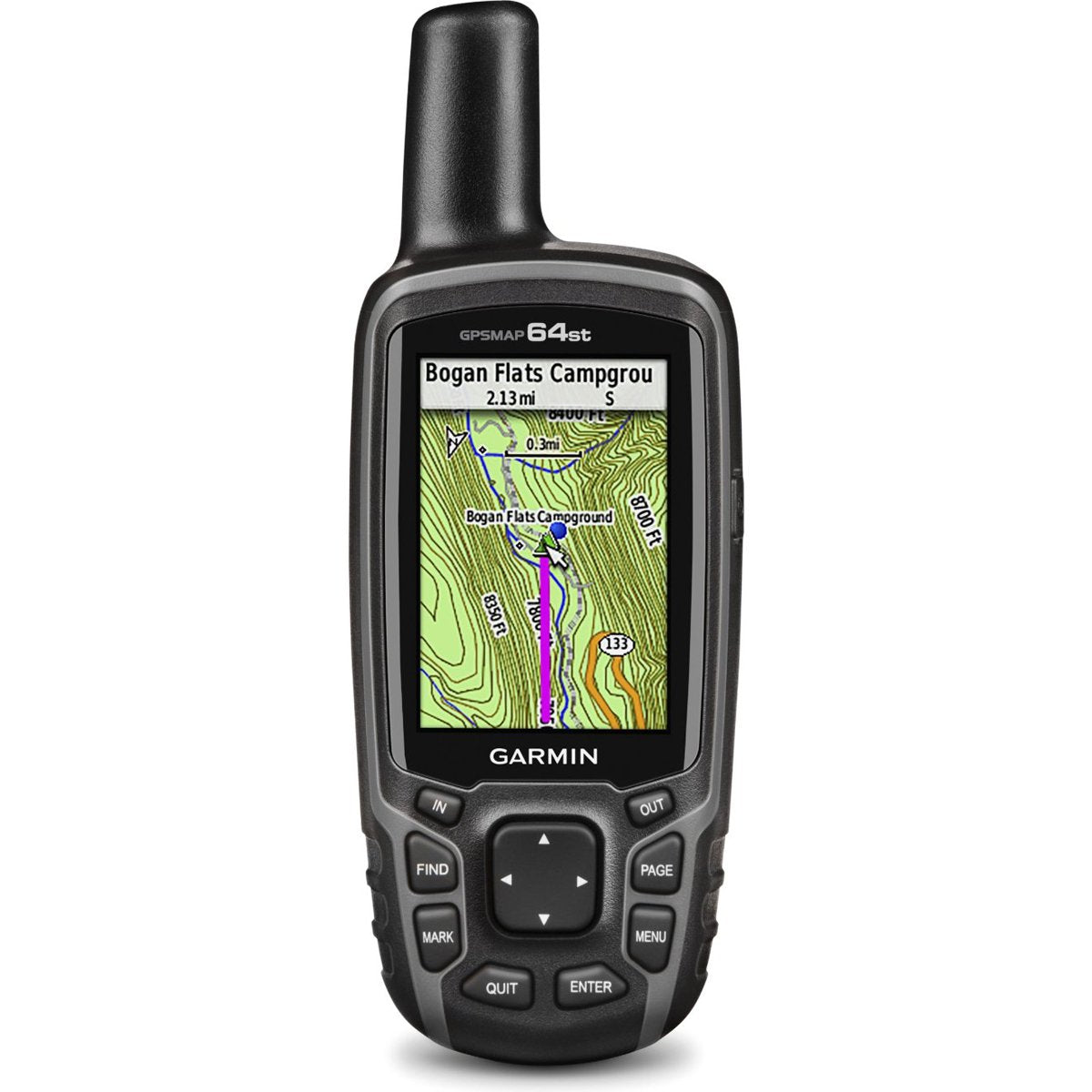 Garmin GPSMAP 64st, TOPO U.S. 100K with High-Sensitivity GPS and GLONASS Receiver