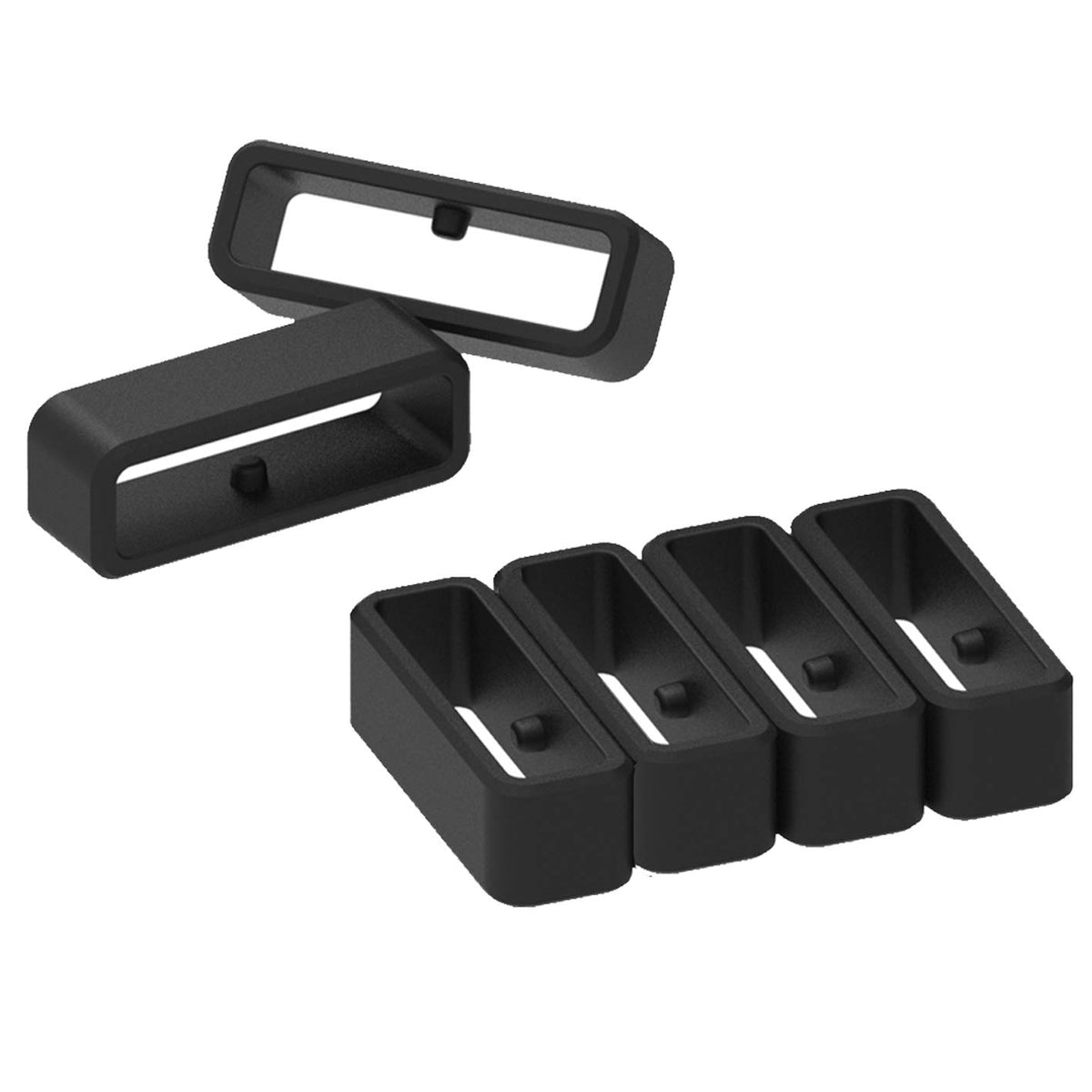 6 Pack Fastener Rings Compatible With Garmin Forerunner 35/235/265/735Xt, For Forerunner 945/935 Band Keeper, Silicone Replaceme