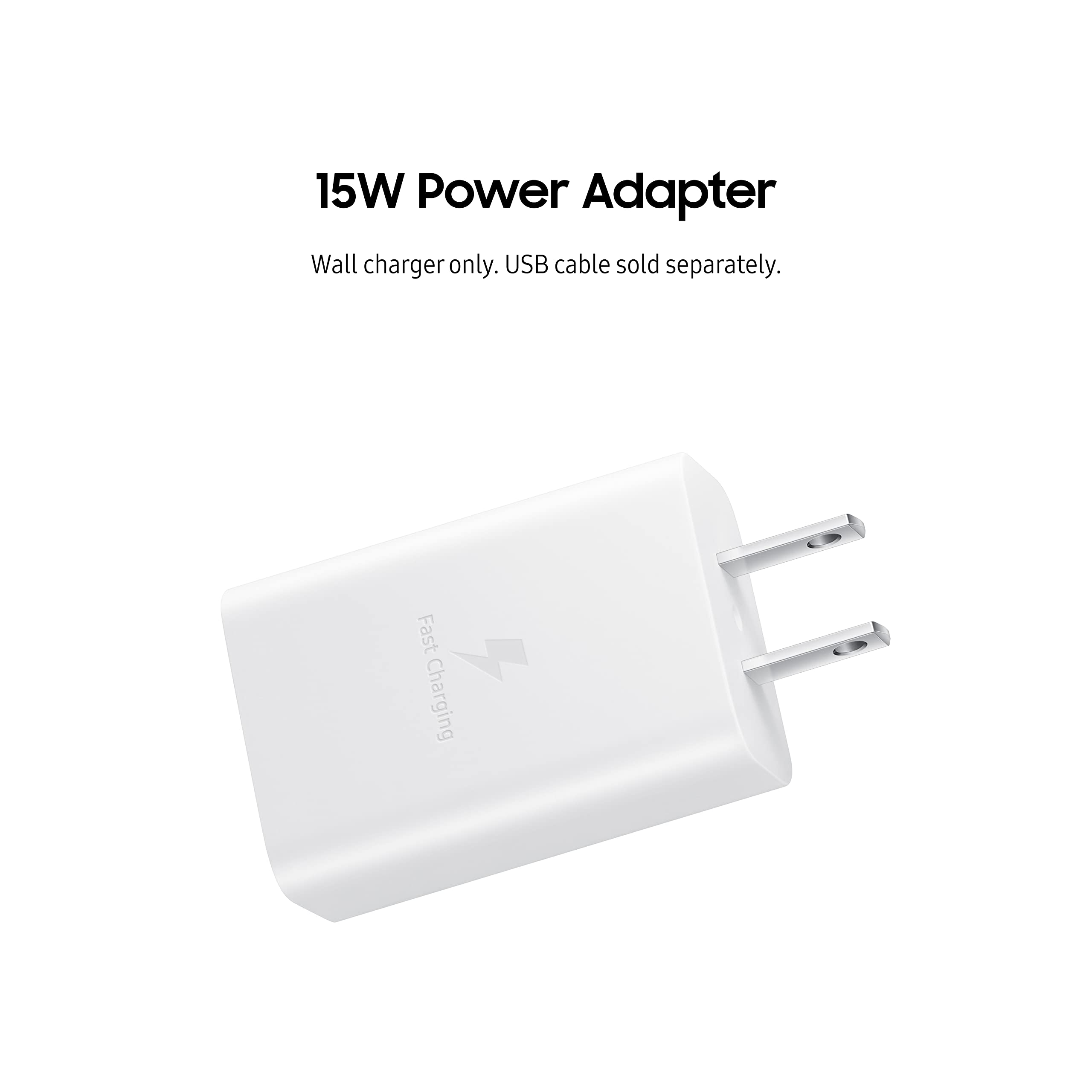 Samsung 15W Wall Charger Type C Only (Cable Not Included), White