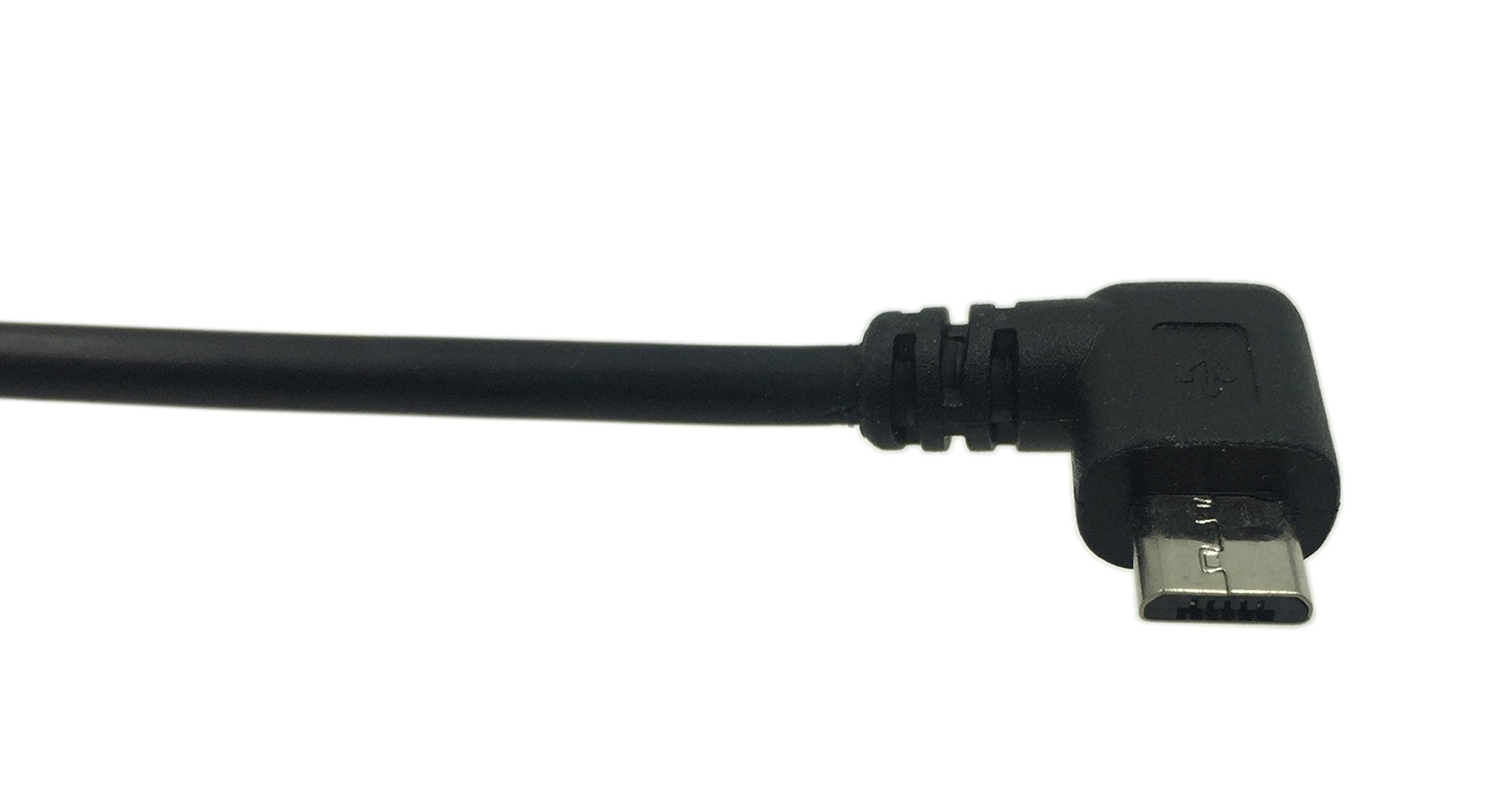 Cerrxian 9Inch Micro Usb Cable Combo Left & Right Angle Micro Usb 5 Pin Male To Usb 2.0 Type A Right Angle Male Data Sync And Ch