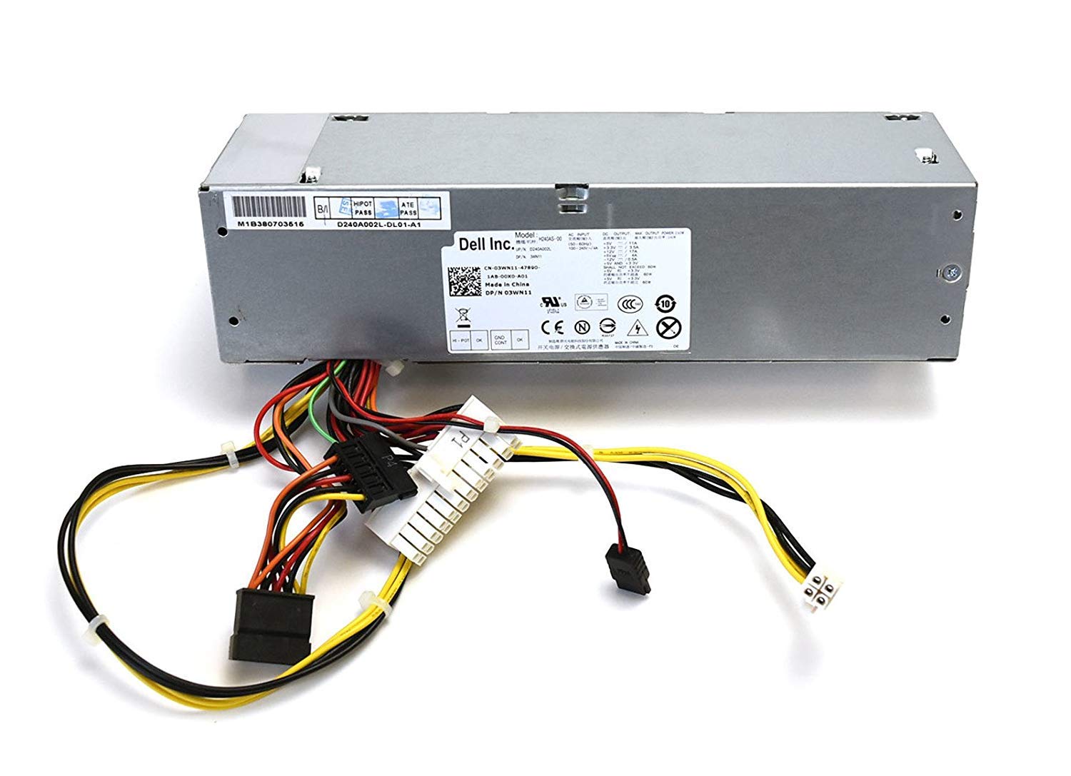 For Dell Desktop Power Supply Optiplex 3010 7010 9010 Sff 240W Ph3C2 Dps 240Wb