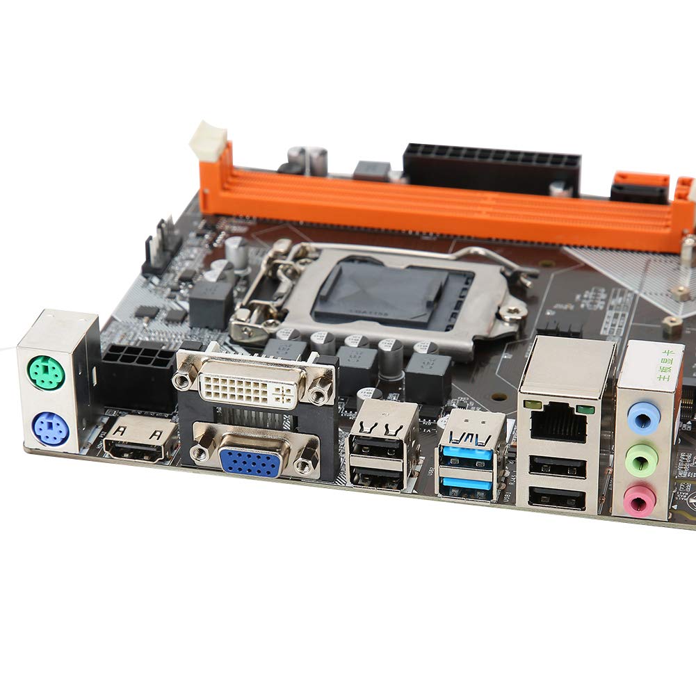 Desktop Computer Motherboard, M Atx Usb3.0 Ddr3 Sata3 Lga 1155, M.2 Nvme Ngff Mode High Speed Hard Disk Gaming Mainboard, 6 Channel Audio Chip, For Intel B75