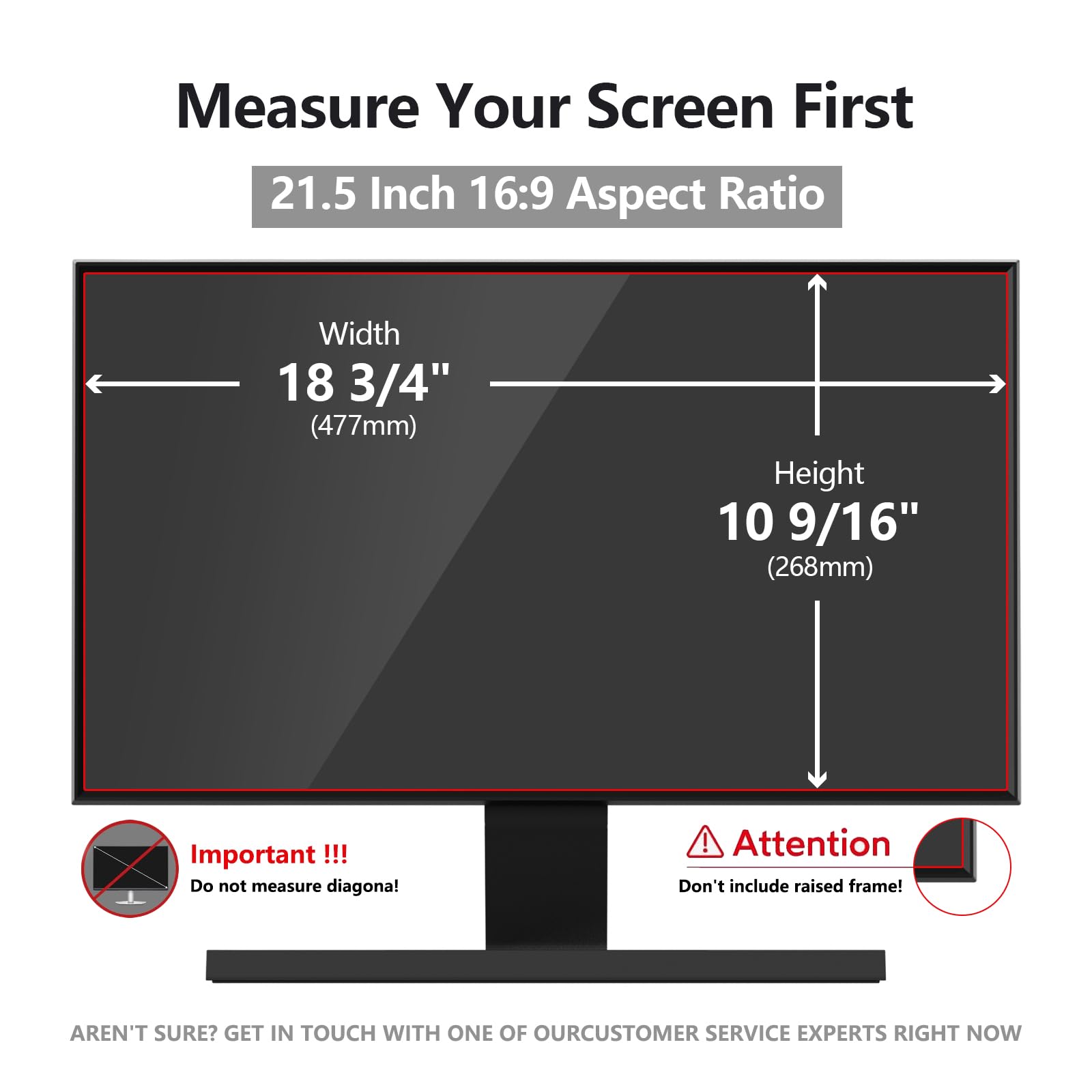 Pozlle 21.5 Inch Computer Privacy Screen Shield [2 Pack] For 16:9 Widescreen Desktop Monitor   Anti Glare Blue Light Privacy Fil