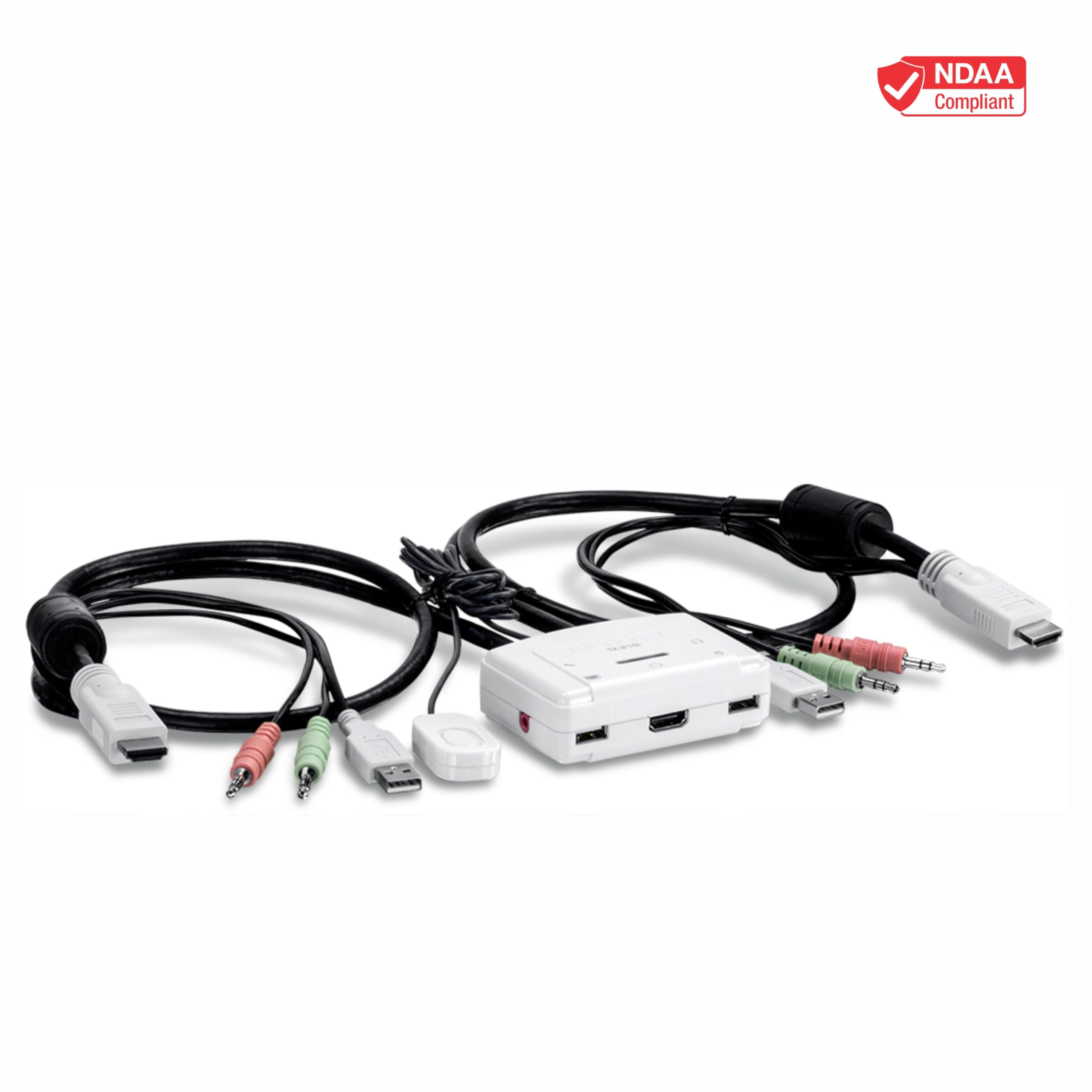 Trendnet 2-Port Hdmi Kvm Switch, Control 2 Computers With One Set Of Console Controls, Full Hd 1080P, Hdmi And 3.5 Mm Analog Aud