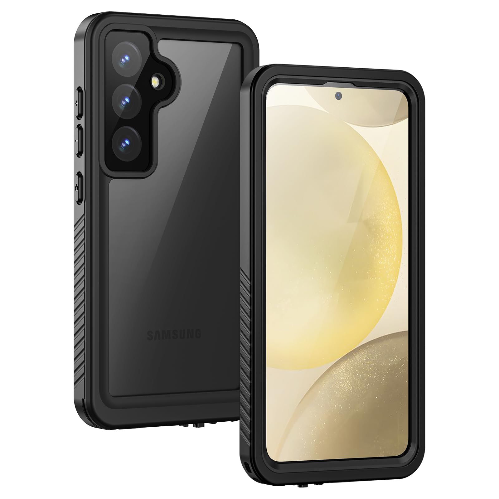 Lanhiem for Samsung Galaxy S24+ Plus Phone Case, IP68 Waterproof Dustproof Case with Builtin Screen Protector, Rugged Full Body