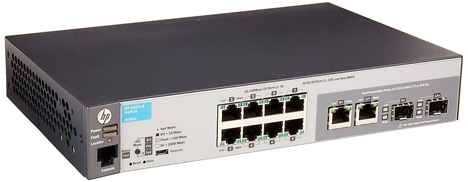 Hpe 2530 8 Ethernet Switch Model J9783A#Aba