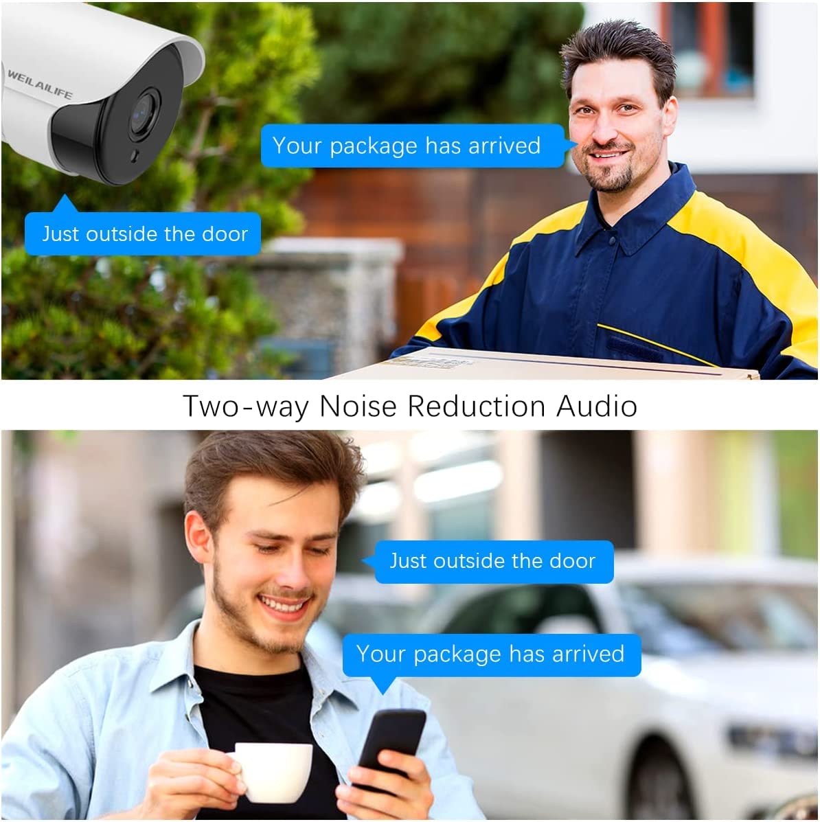 ?2 Way Audio & 2 Antenna Enhance? 3.0Megapixel Outdoor Wireless Security Camera System, Wifi Waterproof Home Video Surveillance