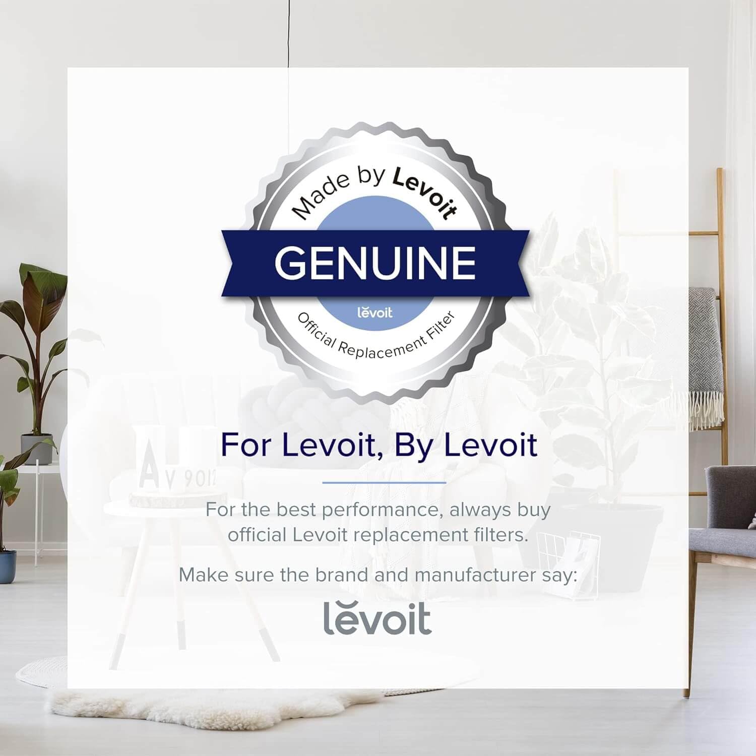 Levoit Air Purifier Lv Pur131 Replacement Filter True Hepa & Activated Carbon Filters Set, Lv Pur131 Rf , (2 Pack)
