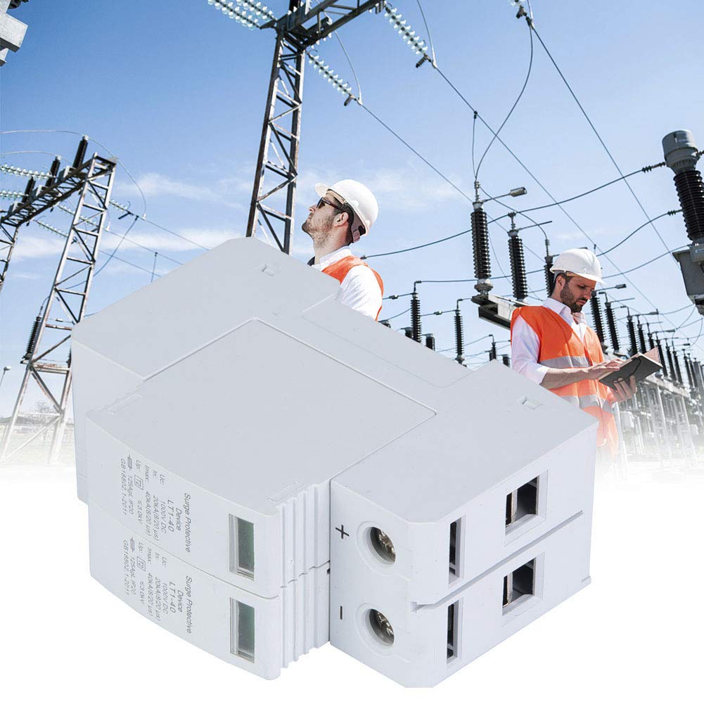 Voltage Arrester Device, 2P Protective Device Dc Photovoltaic Protector Low Voltage Arrester 3.0Kv (2P40Ka)