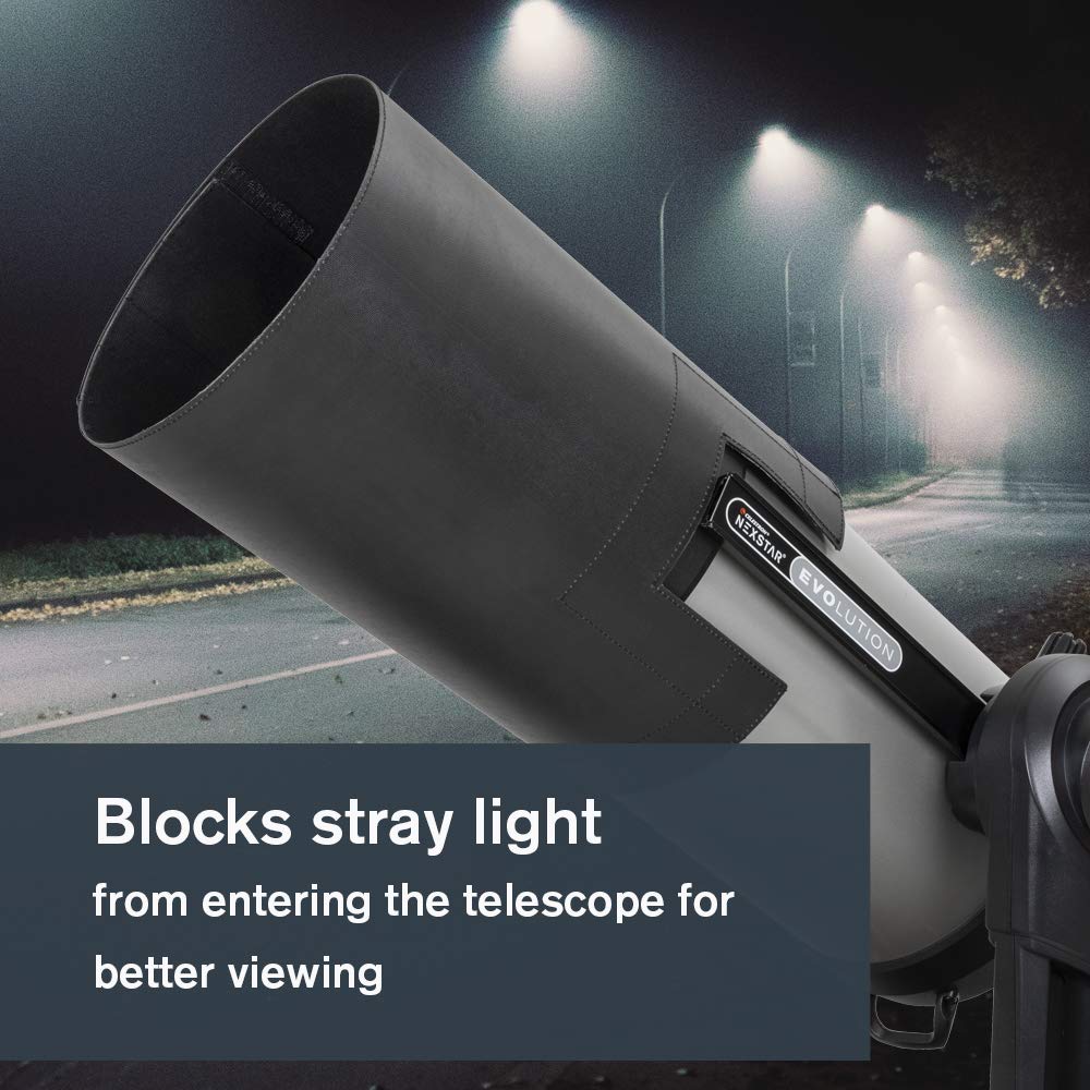 Celestron - Deluxe Telescope Dew Shield - Flexible Dew Prevention - Fits 9.25 And 11
