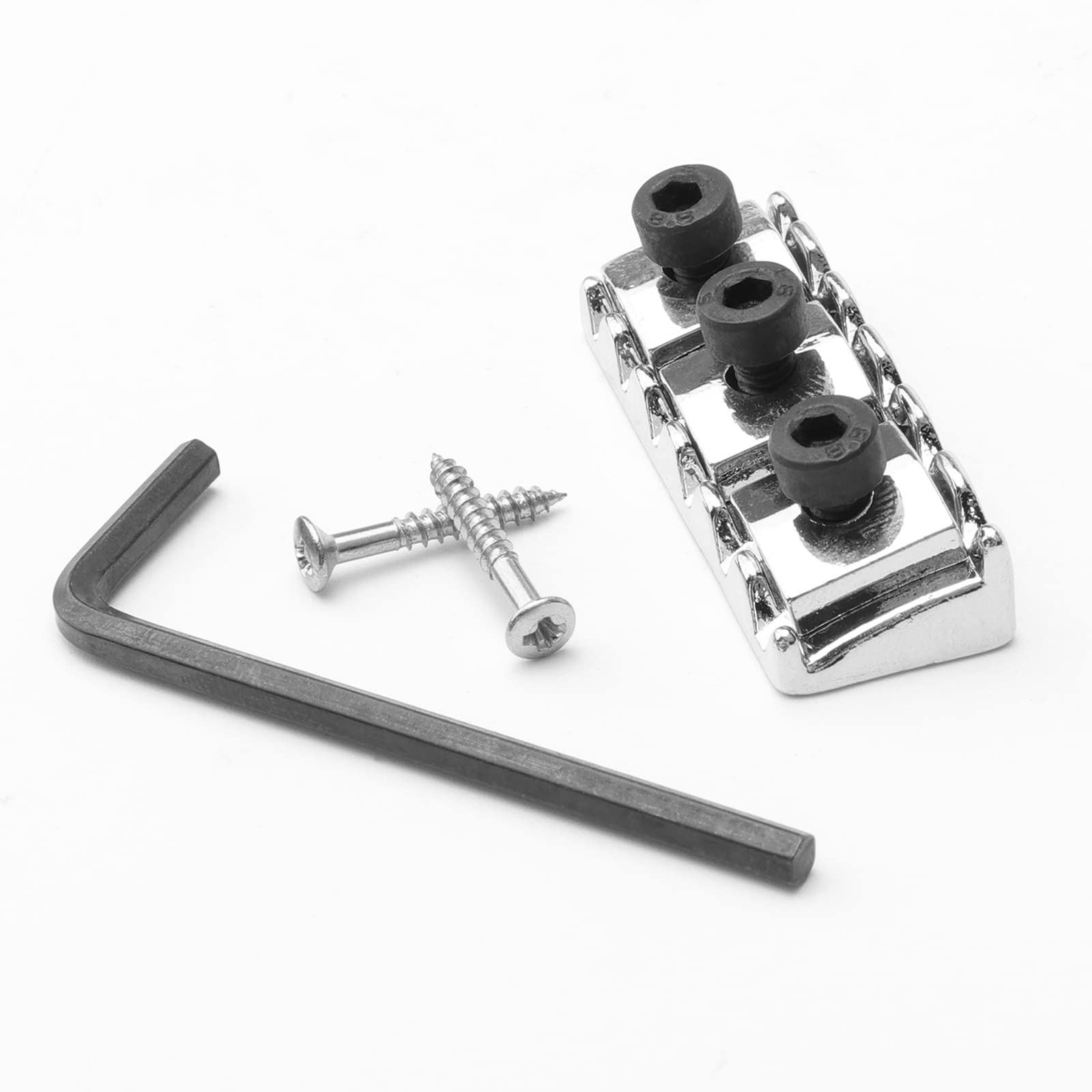 Chrome Electric Guitar Parts Strings Locked Nut 42Mm For Floyd Rose Tremolo Bridge