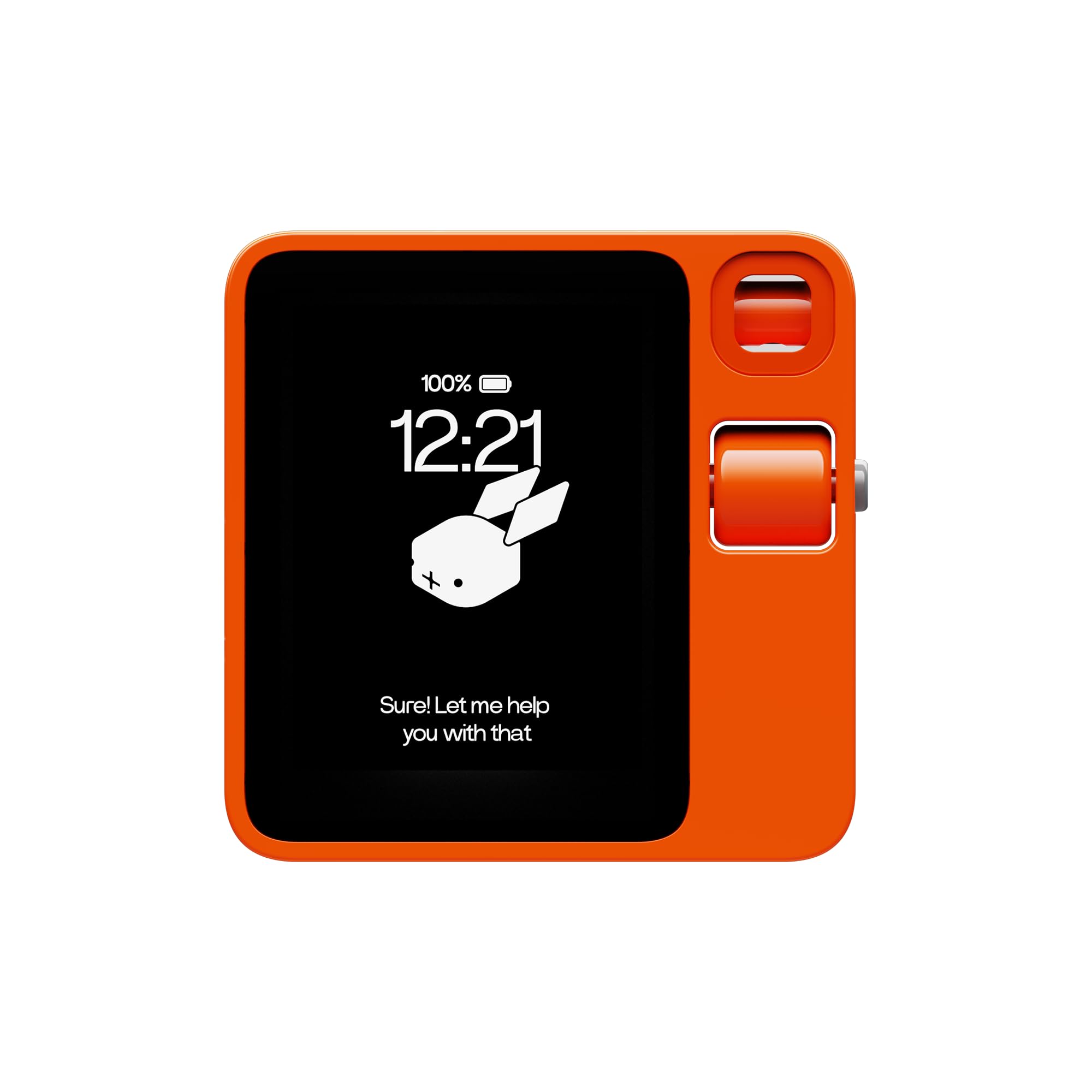 rabbit r1 Voice-Activated AI Assistant Device - No Subscription Fees - AI Voice Recorder with Transcription & Summarization, Stu