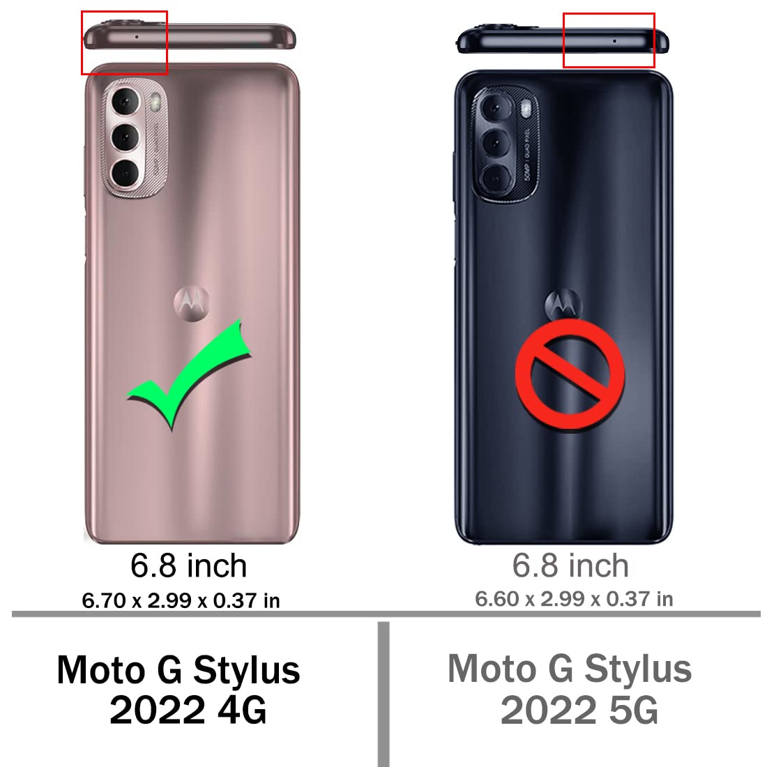 Osophter For Moto G Stylus 2022 Case: Clear Transparent Reinforced Corners Tpu Shock-Absorption Flexible Cell Phone Cover For Mo