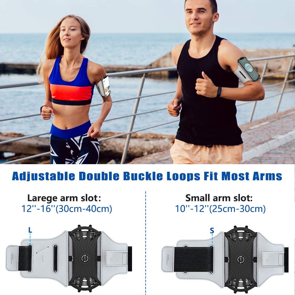 Vup Running Armband 360   Rotatable For Iphone 14/13/Pro Max/Pro/Mini/12/11/Se/Xs/Xr/X/8/7/Plus, Fits All 4 6.7 Inch Smartphones