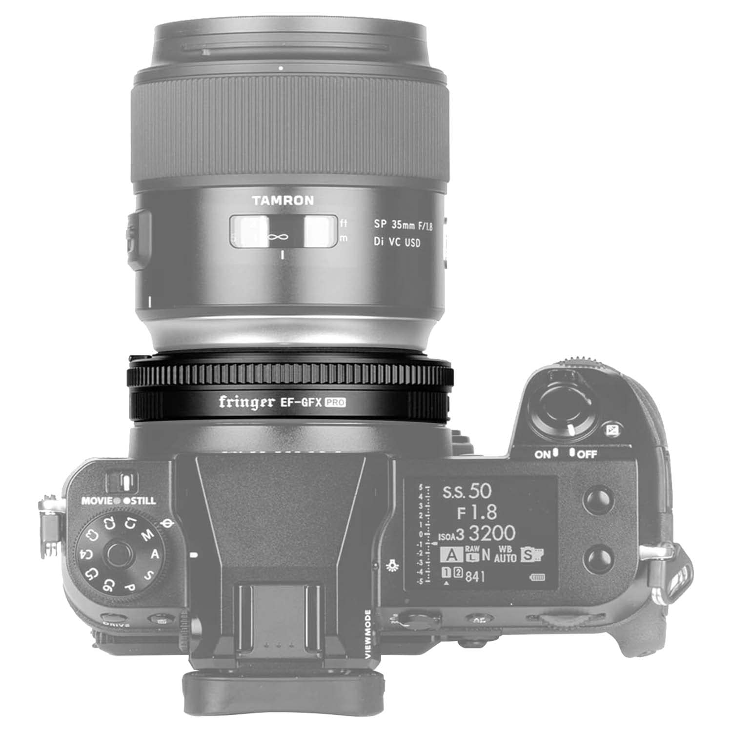 Fringer Ef Gfx Pro Fr Eftg1 Auto Focus Camera Mount, Lens Adapter Ring Compatible With Canon Ef To Fuji Gfx100/ Gfx100S, Sigma, Tamron Ef Lens