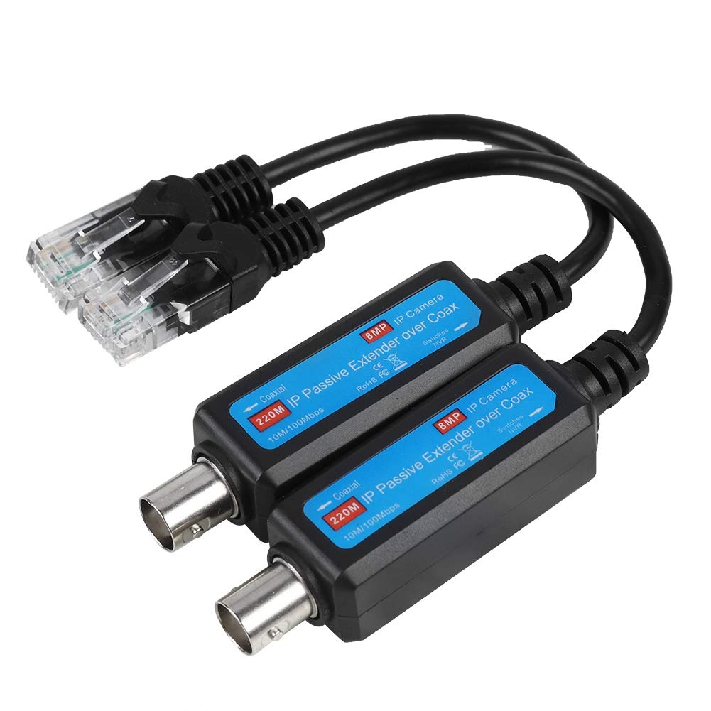 Ip Network Coaxial Transmitter 10/100Mbps Network Hd Camera Coaxial Lines,Passive Ip Network Coaxial Transmitter Receiver Extender Ip Nvr Camera