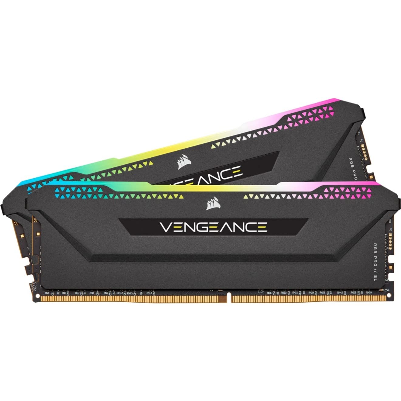 Corsair Vengeance RGB PRO SL 16GB (2x8GB) DDR4 3600MHz C16 Optimized for AMD Ryzen Desktop Memory (10 UltraBright RGB LEDs, Cus
