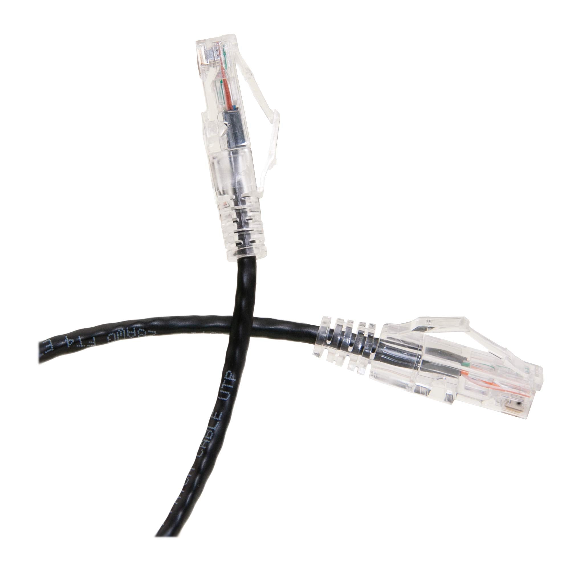 Futureonics Slim Cat6a Ethernet Cable 2 Ft (50 Pack) Indoor & Outdoor 10 Gigabit Snagless Molded Booted Ultra Thin Networking Wi