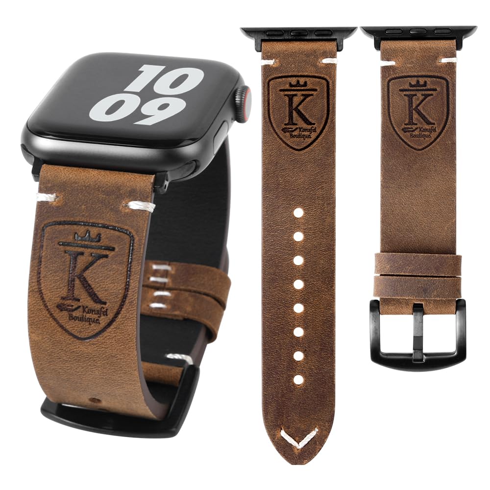 Konafei Band Compatible With Apple Watch Ultra 2/1 49Mm 46Mm 45Mm 44Mm 42Mm 41Mm 40Mm 38Mm Series 10/9/8/Se/7/6/5/4/3/2, Vintage