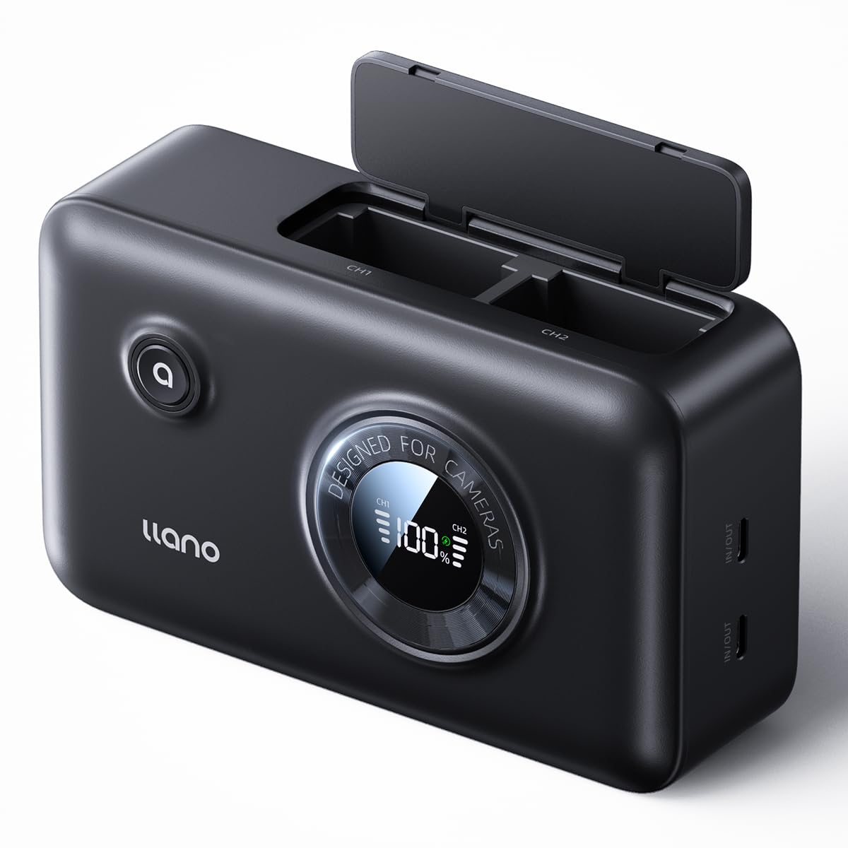 Llano 2 In 1 Np Fz100 Fast Camera Dual Battery Portable Charger For Sony A7Iii, A7R Iv, A7R V, Alpha A7C, A9/A9S, A6600, Fx3, Zv