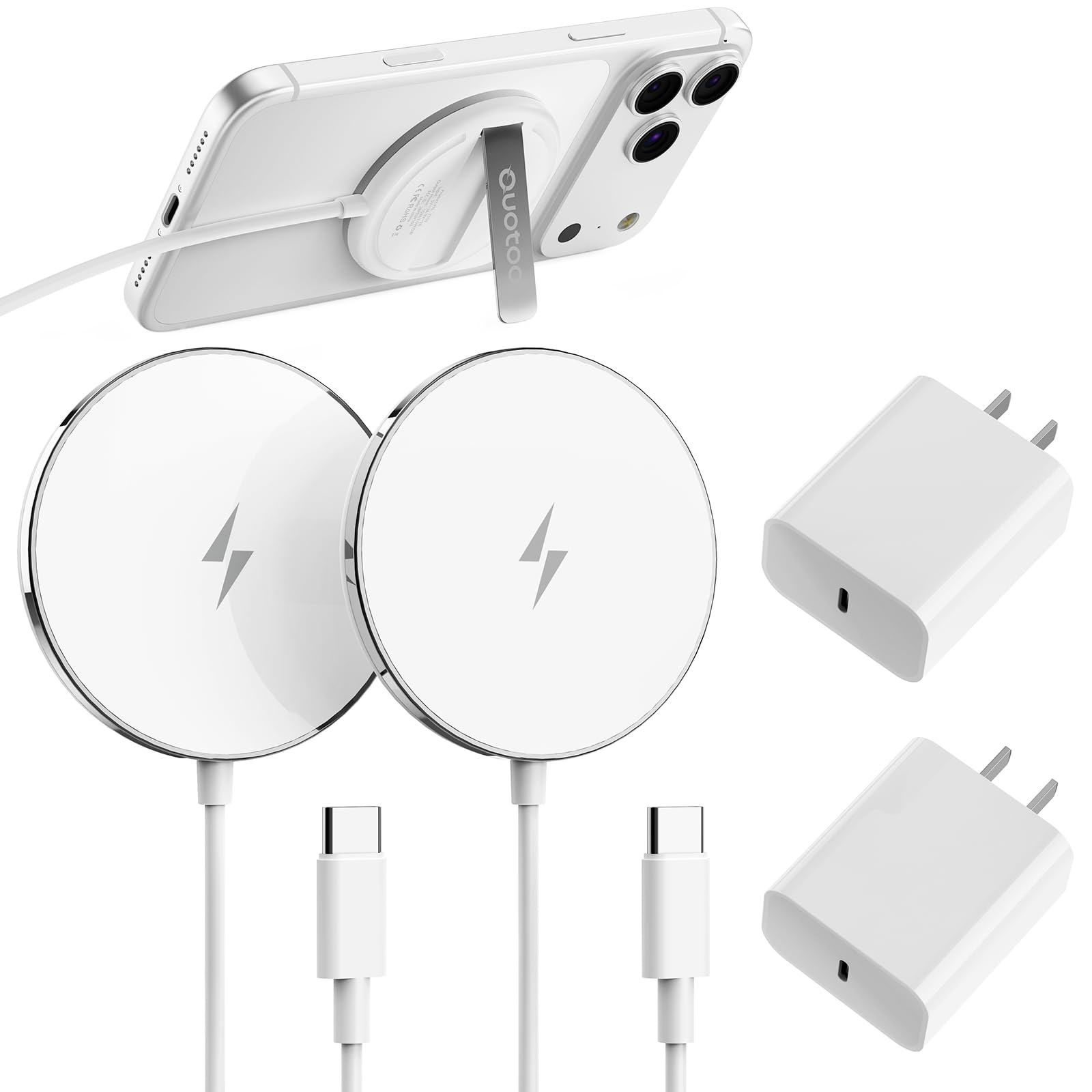 New for 15W MagSafe Charger: Magnetic Wireless Charging Pad for iPhone 17 16 15 14 13 12 Series AirPods 42 Pro, Strong Magnet, 